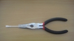 Plier with cotton bud attached